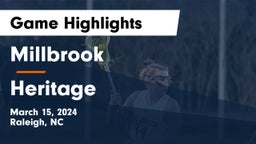 Millbrook  vs Heritage  Game Highlights - March 15, 2024