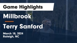Millbrook  vs Terry Sanford  Game Highlights - March 18, 2024