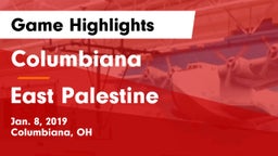 Columbiana  vs East Palestine Game Highlights - Jan. 8, 2019