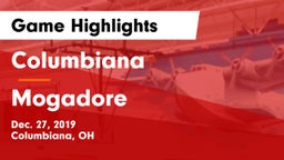 Columbiana  vs Mogadore  Game Highlights - Dec. 27, 2019