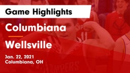 Columbiana  vs Wellsville Game Highlights - Jan. 22, 2021