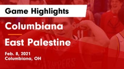 Columbiana  vs East Palestine  Game Highlights - Feb. 8, 2021