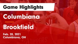 Columbiana  vs Brookfield  Game Highlights - Feb. 20, 2021
