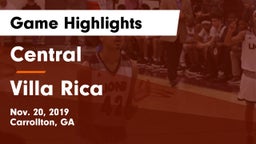 Central  vs Villa Rica  Game Highlights - Nov. 20, 2019