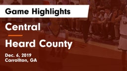 Central  vs Heard County  Game Highlights - Dec. 6, 2019