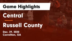Central  vs Russell County  Game Highlights - Dec. 29, 2020