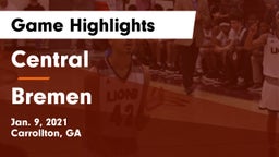 Central  vs Bremen  Game Highlights - Jan. 9, 2021