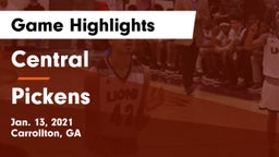 Central  vs Pickens  Game Highlights - Jan. 13, 2021