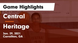 Central  vs Heritage  Game Highlights - Jan. 29, 2021