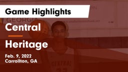 Central  vs Heritage  Game Highlights - Feb. 9, 2022