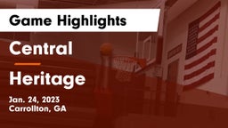 Central  vs Heritage  Game Highlights - Jan. 24, 2023