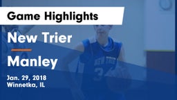 New Trier  vs Manley Game Highlights - Jan. 29, 2018