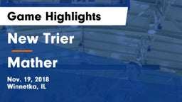 New Trier  vs Mather  Game Highlights - Nov. 19, 2018