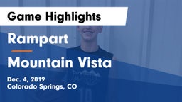 Rampart  vs Mountain Vista  Game Highlights - Dec. 4, 2019