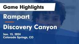 Rampart  vs Discovery Canyon  Game Highlights - Jan. 13, 2024