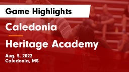 Caledonia  vs Heritage Academy  Game Highlights - Aug. 5, 2022