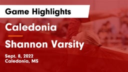 Caledonia  vs Shannon Varsity Game Highlights - Sept. 8, 2022