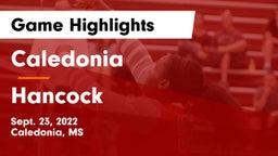 Caledonia  vs Hancock Game Highlights - Sept. 23, 2022