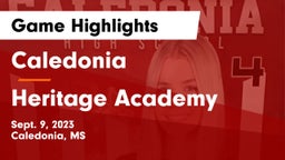 Caledonia  vs Heritage Academy  Game Highlights - Sept. 9, 2023