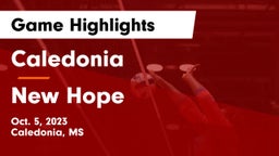 Caledonia  vs New Hope  Game Highlights - Oct. 5, 2023