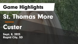 St. Thomas More  vs Custer  Game Highlights - Sept. 8, 2023