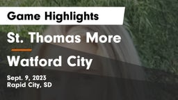 St. Thomas More  vs Watford City  Game Highlights - Sept. 9, 2023