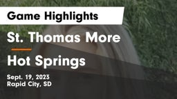 St. Thomas More  vs Hot Springs  Game Highlights - Sept. 19, 2023