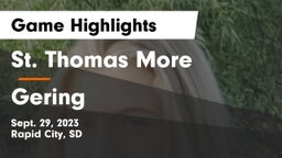 St. Thomas More  vs Gering  Game Highlights - Sept. 29, 2023