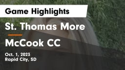 St. Thomas More  vs McCook CC Game Highlights - Oct. 1, 2023