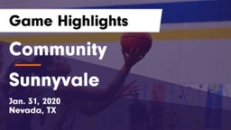 Community  vs Sunnyvale  Game Highlights - Jan. 31, 2020