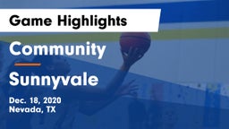 Community  vs Sunnyvale  Game Highlights - Dec. 18, 2020