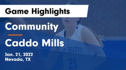 Community  vs Caddo Mills  Game Highlights - Jan. 21, 2022