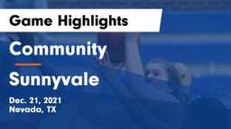 Community  vs Sunnyvale  Game Highlights - Dec. 21, 2021