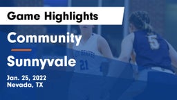 Community  vs Sunnyvale  Game Highlights - Jan. 25, 2022