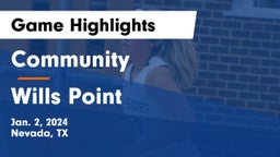 Community  vs Wills Point  Game Highlights - Jan. 2, 2024