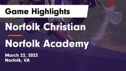 Norfolk Christian  vs Norfolk Academy Game Highlights - March 22, 2023