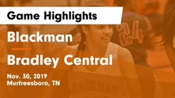 Blackman  vs Bradley Central  Game Highlights - Nov. 30, 2019