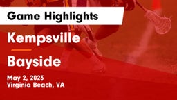 Kempsville  vs Bayside  Game Highlights - May 2, 2023