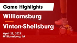 Williamsburg  vs Vinton-Shellsburg  Game Highlights - April 25, 2022