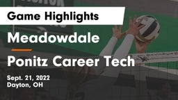 Meadowdale  vs Ponitz Career Tech  Game Highlights - Sept. 21, 2022