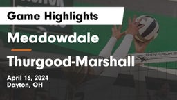 Meadowdale  vs Thurgood-Marshall  Game Highlights - April 16, 2024