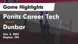 Ponitz Career Tech  vs Dunbar  Game Highlights - Oct. 5, 2022