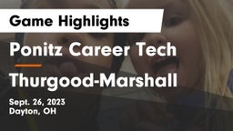 Ponitz Career Tech  vs Thurgood-Marshall  Game Highlights - Sept. 26, 2023