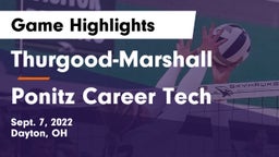 Thurgood-Marshall  vs Ponitz Career Tech  Game Highlights - Sept. 7, 2022