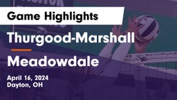 Thurgood-Marshall  vs Meadowdale  Game Highlights - April 16, 2024
