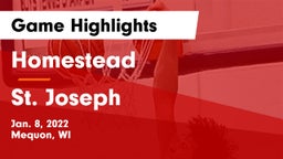 Homestead  vs St. Joseph  Game Highlights - Jan. 8, 2022
