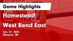 Homestead  vs West Bend East  Game Highlights - Jan. 27, 2022