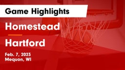 Homestead  vs Hartford  Game Highlights - Feb. 7, 2023