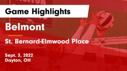 Belmont  vs St. Bernard-Elmwood Place  Game Highlights - Sept. 3, 2022