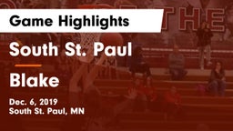 South St. Paul  vs Blake  Game Highlights - Dec. 6, 2019
